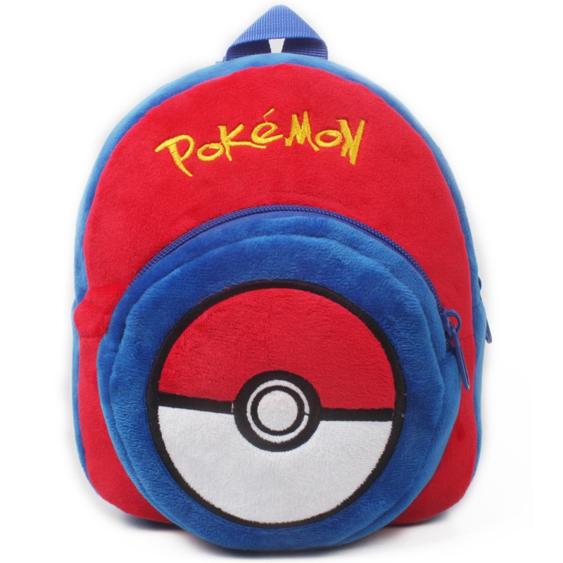 ET 830 Little Plush Kids Backpack Pokeball